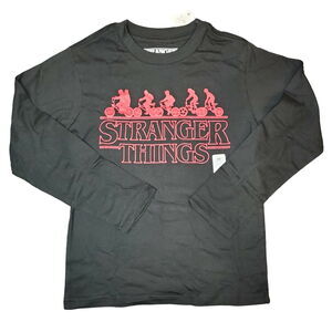 Stranger Things Boy's T-Shirt Multicolor Size XS Cotton Blend Long Sleeve